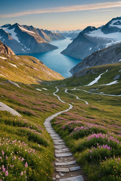 Trails Less Traveled: Exploring Greenland’s Stunning Hiking Trails Beautiful Scenery Photography, Arctic Circle, Italy Vacation, Incredible Places, Beautiful Scenery, Dream Destinations, Fantasy Landscape, Hiking Trails, Dream Vacations