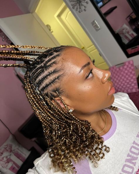 Short Natural Braided Hairstyles For Black Women, Short Braids Inspo For Black Women, Natural Fulani Braids Short Hair, Fulani Style Braids, Short Braids For Black Women Cornrow, Simple Fulani Braids Short, Cornrow And Crochet Hairstyles, Cornrows Braids For Black Women Short, Latest Hair Braids Styles 2024 For Teens