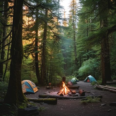 Camping in Woods: Cozy campsite set in a serene forest, with tents pitched and a warm fire crackling. #camping #forest #campfire #tents #woods #nature #outdoor #adventure #aiart #aiphoto #stockcake https://ayr.app/l/4hYT Backcountry Camping Aesthetic, Camping In Woods, Camping Vision Board, Camping Asthetics Photos, Camping Fire Aesthetic, Cozy Camping Aesthetic, Camping Astethic Pictures, Camping Tent Aesthetic, Campsite Aesthetic