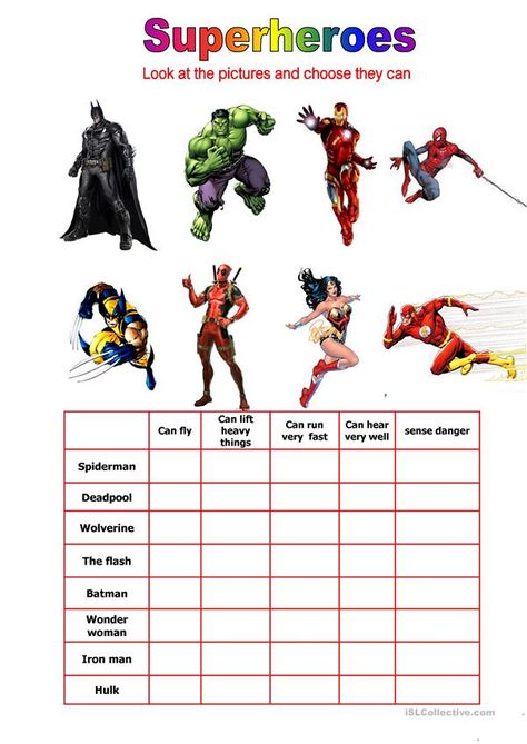 Superhero Worksheets, Super Hero Activities, Plot Activities, Superhero Names, English Activities, Elementary School Students, Educational Worksheets, Writing Worksheets, Teaching Jobs