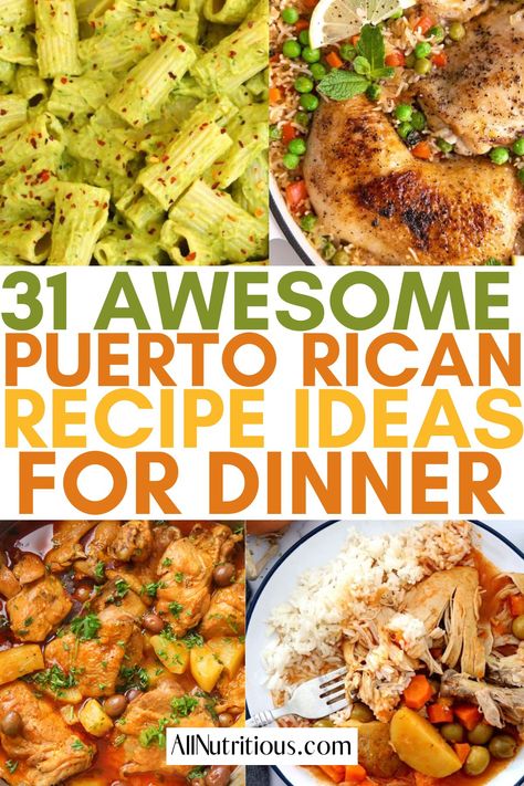 Puerto Rican Healthy Recipes, Fast Puerto Rican Recipes, Hindu Food Recipes, Puerto Rican Chicken And Rice Recipes, Spaghetti Puerto Rican Style, Portirican Foods, Puerto Rican Slow Cooker Recipes, Puerto Rican Pollo Frito, Puerto Rican Side Dish Recipes