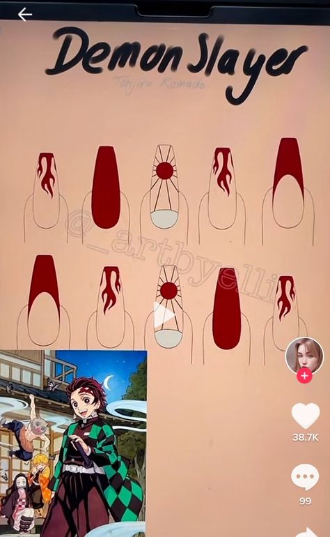 Simple Anime, Nail Drawing, Anime Nails, Really Cute Nails, Nails Desing, Dessin Adorable, Pretty Acrylic Nails, Dope Nails, Easy Nail Art