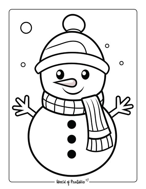 Snow Man Printable, Preschool Winter Coloring Pages, Winter Day Activities For Kids, Snow Men Crafts, January Coloring Pages Free Printable, Winter Season Drawing For Kids, January Coloring Sheets, Winter Coloring Pages Free Printable, Winter Season Drawing