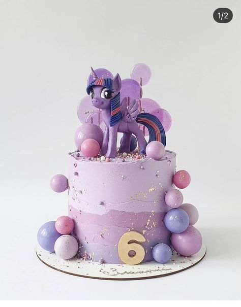 6th Birthday Girl Cake, My Little Pony New Generation Cake, My Little Pony Birthday Party Cake, Pony Cake Birthday, My Little Pony Cake Ideas, Purple Unicorn Cake, Cake Pony, My Little Pony Birthday Cake, Pony Birthday Cake