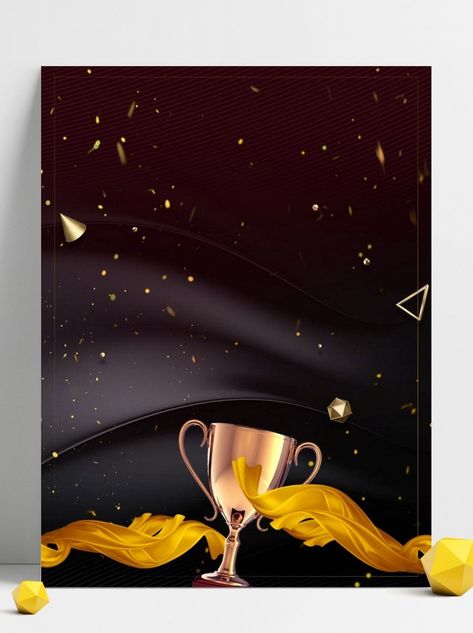 Black Background Trophy Awards Ceremony Background Image#pikbest#Backgrounds#Others Prize Distribution Ceremony Background, Awards Background Design, Ceremony Background, Powerpoint Animation, Awards Trophy, Trophies & Awards, Gold Background, Party Poster, Psd Free Download