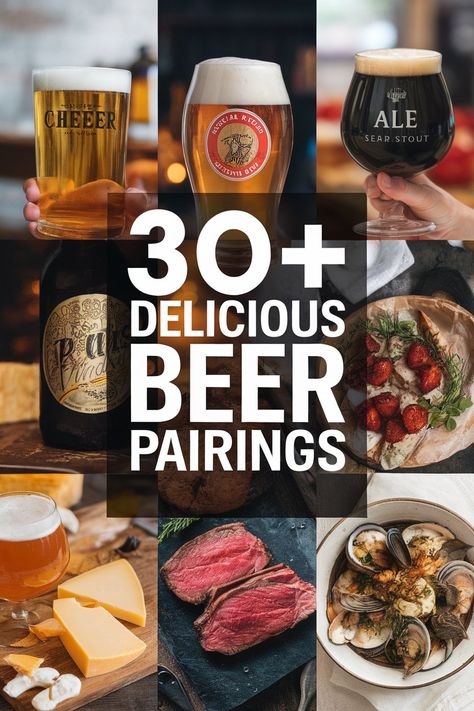 Bring your taste buds to life with tasty beer pairings for your next gathering. Perfect with grilled meats spicy snacks or mouthwatering desserts these ideas will impress your friends. Unlock exciting flavor combinations and create unforgettable moments. Cheers to great food and laughter while enjoying these amazing beverages with loved ones! https://ostrali.com/beer-pairing Food And Drink Pairing, Food That Pairs With Beer, Beer And Dessert Pairing, Beer Pairings Snacks, Beer And Appetizer Pairings, Pairing Beer With Food, Beer Food Pairings, Beer Sauce, Beer Pairing