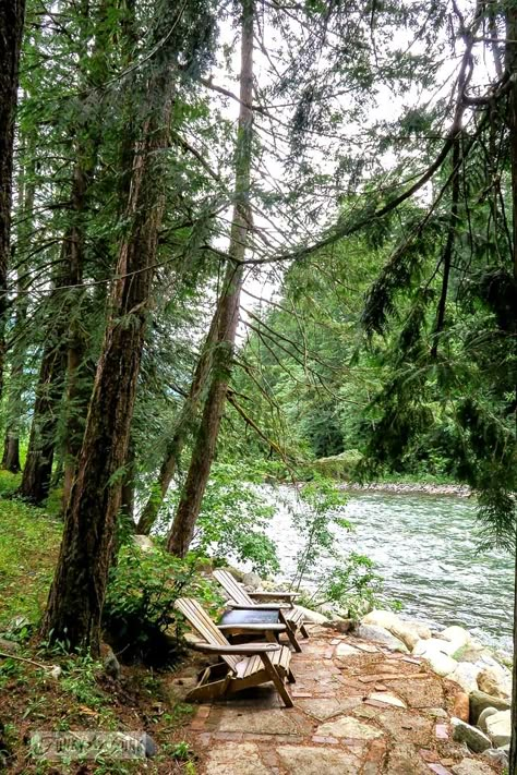 Longer. River Deck Ideas, Creek Side Landscaping, River Beach Ideas, House By A River, Dock Ideas Lakeside Pictures, Pond In The Woods, River In Backyard, River Bank Landscaping, Lake Front Landscaping