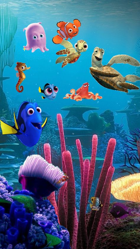 #nemo #nemoanddory #findingnemo #findingdori #ocean Disney Finding Nemo, Finding Dory, Collage Art Mixed Media, Finding Nemo, Mixed Media Art, Collage Art, Disney World, Lego, Fish