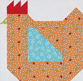 Oh my Heck! I've been waiting  impatiently for this weeks Farm Girl Friday:) I'm having so much fun with this sew along  ... Vintage Workshop, Chicken Quilt, Farm Quilt, Bee In My Bonnet, Barn Quilt Patterns, Bird Quilt, Quilling Techniques, Animal Quilts, Paper Piecing Quilts