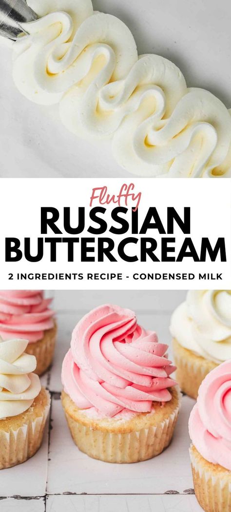 Discover the foolproof recipe for Russian buttercream, a true pastry enthusiast's ally. Simple to make, this cream is perfect for filling your cakes, cupcakes, or adding a creative touch to your desserts with a piping bag. It stands out with its soft, creamy, and firm texture, making it an ideal stable icing for cake design and all your sweet creations. Indulge in this delightful Russian buttercream to elevate your pastries with ease and indulgence. Cakes Using Russian Piping Tips, Russian Icing Recipe, Icing For Flowers Recipe, Icing For Russian Piping Tips, Stable Buttercream For Piping, Russian Buttercream Frosting Recipe, Best Buttercream Frosting For Piping, Perfect Icing For Piping, Cream Cheese Buttercream Icing