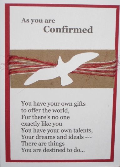 Confirmation Handmade Cards, Confirmation Cards Diy, Confirmation Lesson Ideas, Confirmation Ideas Decorations, Stampin Up Confirmation Cards, Confirmation Art Ideas, Confirmation Cards Handmade For Boys, Diy Confirmation Gifts, Confirmation Cards Sayings