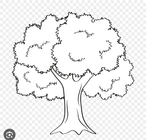 Black And White Tree Drawing, Tree Clipart Black And White, Big Tree Drawing, Quilling Trees, Drawing Black And White, Lip Drawing, Black And White Vector, Tree Coloring Page, Tree Clipart