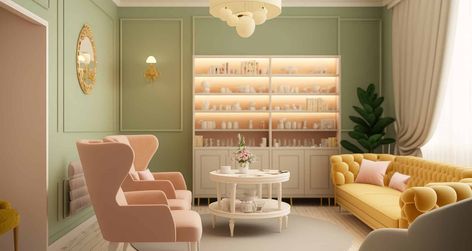 6 Salon Waiting Area Ideas, Examples, and Tips (2024) Waiting Room Salon, Salon Lobby Ideas Waiting Area, Waiting Area Ideas, Salon Waiting Area Ideas, Waiting Area Design, Salon Waiting Area, Salon Reception Area, Expense Sheet, Lobby Ideas