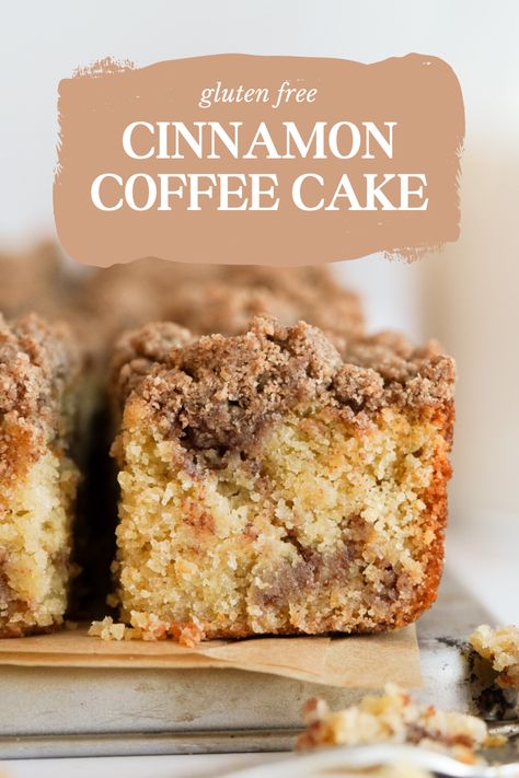 Cinnamon Strudel, Brown Sugar Coffee, Coffe Cake, Gluten Free Coffee Cake, Crumb Cakes, Glutenfri Baking, Cake Cinnamon, Gluten Free Coffee, Gluten Free Cinnamon