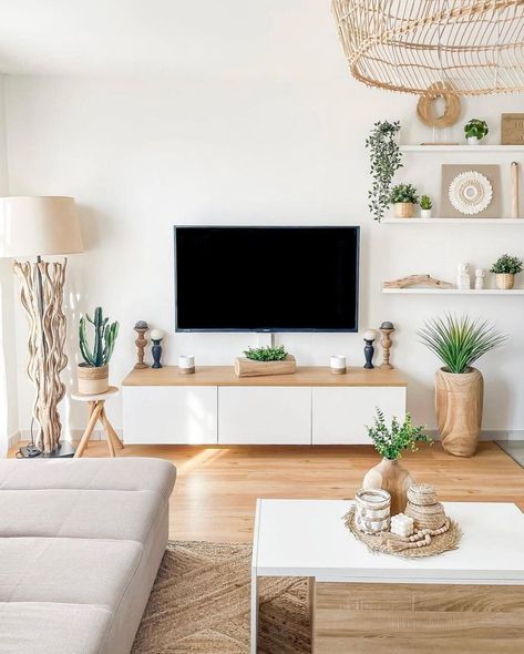 Small Living Room Ideas With Tv, Scandinavian Interior Living Room, Ruang Tv, Apartment Living Room Design, Simple Living Room, Living Room Scandinavian, Ideas Living Room, Home Design Living Room, Wallpaper Living Room