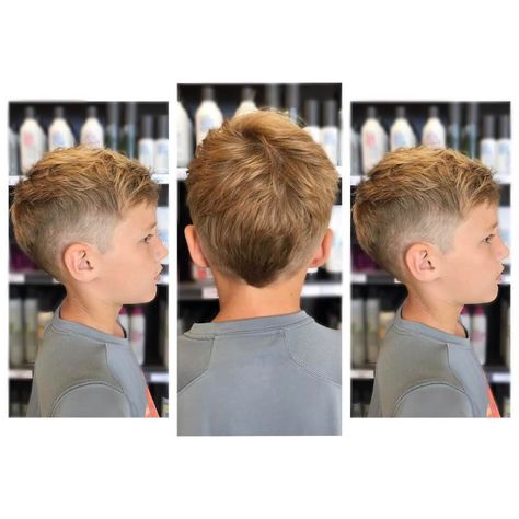 28 Cute Boys Haircuts Cool and School Ready Boy Mow Hawk, Toddler Boy Fo Hawk, Boys Haircut Modern Mullet, Faux Mullet Boys, Kids Mullet Haircut 2023, Modern Mullet Boys Kids, Boys Mullets Modern, Boy Mullet Haircut Kids, Euro Mullet Kids