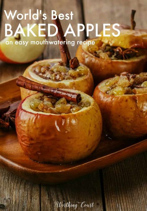 Baked Fruit Recipes, Resep Vegan, Easy Baked Apples, Baked Apple Recipes, Apple Recipe, Apple Recipes Easy, Apple Dessert Recipes, Baked Fruit, Honeycrisp Apples