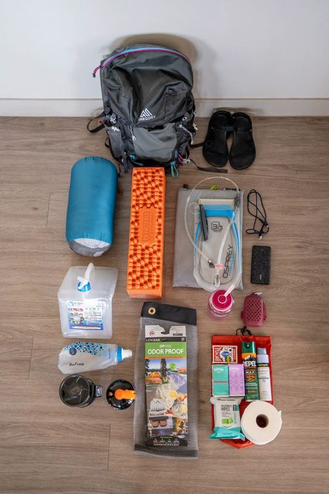 The Only Backpacking Havasupai Packing List You'll Need - xo, Kelly Chen Havasupai Falls Packing List, Kelly Chen, Backpacking Packing List, Fall Packing List, Bali Backpacking, Havasupai Falls, Pack List, Summer Backpacking, Backpacking Trips