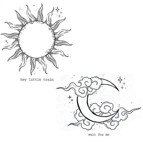 Moon An Sun Tattoo, Sun And Moon Tattoo Without Faces, Sun Tattoo And Moon, Sun And Moon Unique Tattoo, Sun To My Moon Tattoo, Classic Sun And Moon Tattoo, Sun And Moon Tattoo Both Arms, Sun And Moon Corresponding Tattoo, Drawing Of Sun And Moon