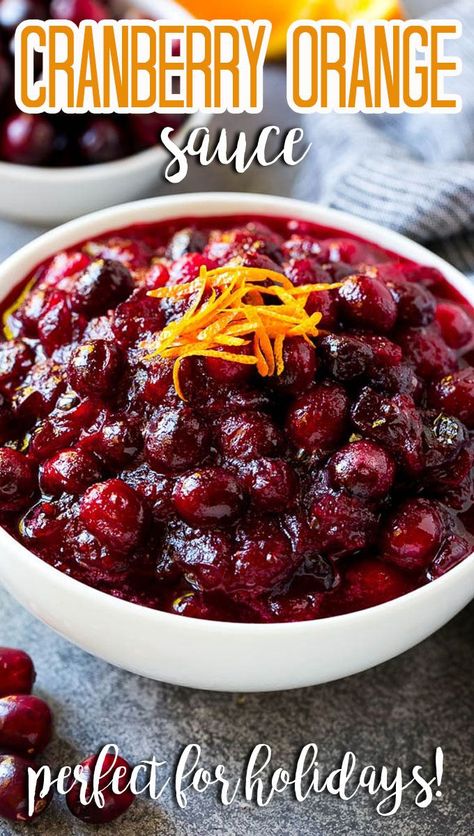 Cranberry Sauce Recipe Easy, Orange Sauce Recipe, Fresh Cranberry Sauce, Best Cranberry Sauce, Easy Cranberry Sauce, Cranberry Orange Sauce, Homemade Cranberry Sauce, Leftover Cranberry Sauce, Cranberry Sauce Recipe