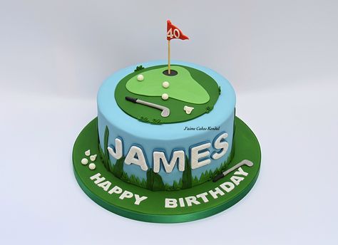 Golf Themed Cakes, 60th Cake, Golf Birthday Cakes, 40th Cake, Retirement Cake, Golf Cake, 50th Cake, Birthday Cake For Him, Male Birthday