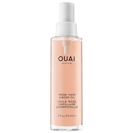 OUAI Rose Hair & Body Oil: A multitasking oil for hair and body that’s perfect for those on the go. #Festival Best Body Oil, Ouai Hair, Ouai Haircare, Thick Hair Remedies, Coconut Oil Hair Mask, Hair Remedies For Growth, Coconut Oil Hair, Pretty Princess, Thicker Hair