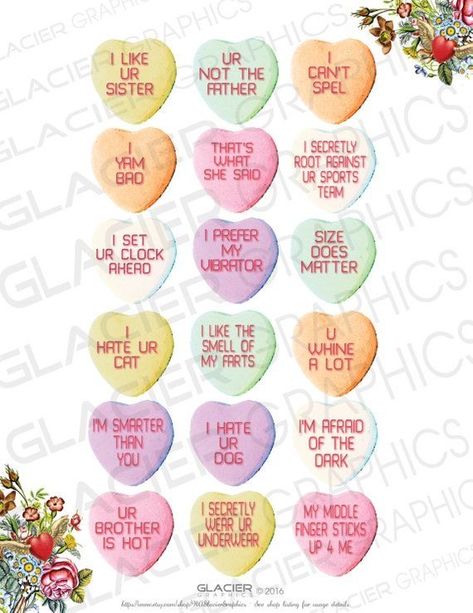 Vday Cookies, Valentines Goodies, Pop Yo, Weird Valentines, Heart Scrapbook, Hate Valentines Day, Heart Rocks, Funny Candy, Diy Canvas Art Easy