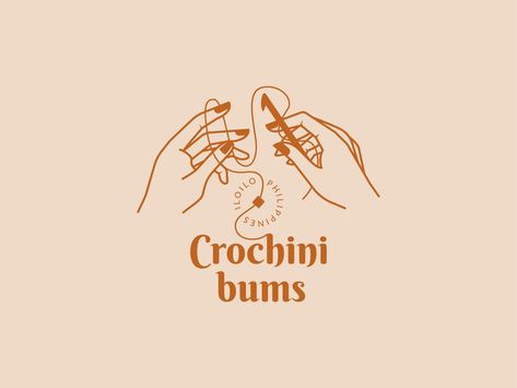 Crochinibums Logo Design by Rico John Jambaro on Dribbble Sewing Business Logo, Handmade Logo Design, Sewing Logo Design, Sewing Logo, Corporate Logo Design, Logo Branding Design, Handmade Logo, Inspiration Logo Design, Logo Design Inspiration Creative