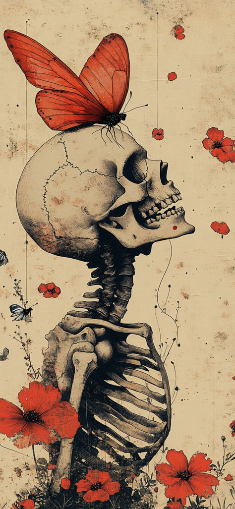 #wallpaper #mobilewallpaper #iphone #android #background #skeleton #halloween Phone Backgrounds Skeleton, Skeleton Music Wallpaper, Spooky Flower Wallpaper, Scary Fall Wallpaper, Fall Mushroom Wallpaper Aesthetic, Skeleton And Flowers Wallpaper, Thanksgiving Skeleton Wallpaper, Skeleton Iphone Wallpaper Aesthetic, Gothic Fall Wallpaper