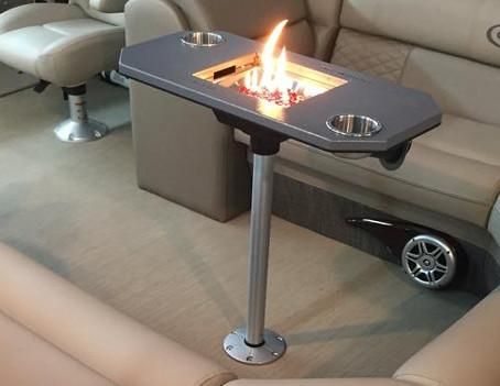 Pontoon Boat Accessories Fun – Fire Pits and BBQ Grills for 2020 - PontoonBoats Boot Decor, Pontoon Boat Accessories, Wood Boat Plans, Plywood Boat Plans, Plywood Boat, Make A Boat, Pontoon Boats, Build Your Own Boat, Boat Decor