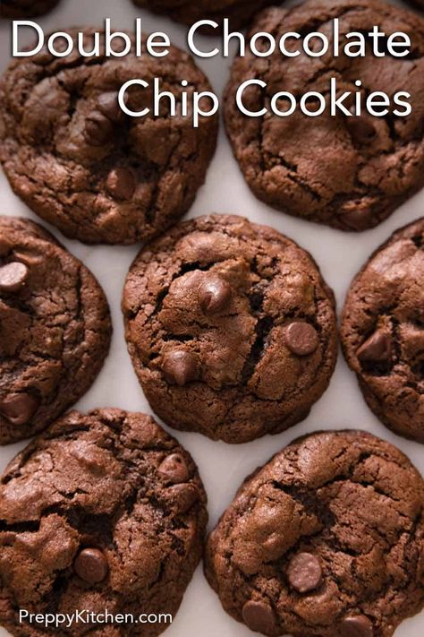 Jumbo Chocolate Cookies, Double Chocolate Chip Cookie Recipe Easy, Soft Chocolate Cookie Recipe, Double Chocolate Chip Cookies Recipe, Choc Chip Cookie Recipe, Double Chocolate Chip Cookie Recipe, Double Chocolate Cookies Recipe, Soft Chocolate Cookie, Chip Recipes