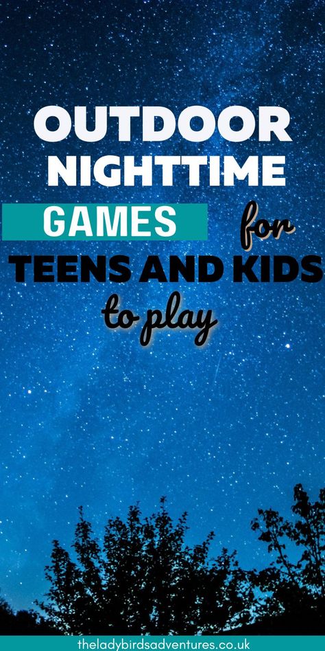 Games To Play In The Dark Outside, Glow In The Dark Outdoor Games, Fun Night Games To Play Outside, Night Time Games Outside, Glow In The Dark Games For Teens, Outdoor Night Games, Games For Outside, Night Games For Teens, Woods Party Aesthetic