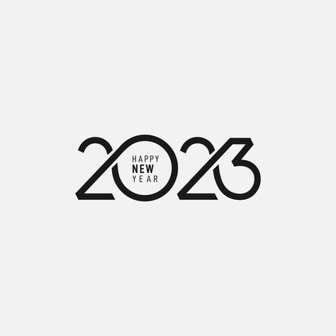 Pf 2023 Card, Pf 2023 Design, 2023 Happy New Year Design, New Year Card Design 2023, Happy New Year Poster Graphics, Happy New Year Design Graphics, New Year Design Ideas, New Year Design Graphic, Year 2023 Logo