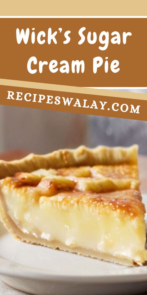 Dive into the heart of Indiana’s beloved dessert with this Wick's Sugar Cream Pie Recipe, a staple that has graced holiday tables and family ... Vanilla Cream Pie Filling, Amish Cream Pie, Mrs Wicks Sugar Cream Pie Recipe, Texas Cream Pie, Hoosier Sugar Cream Pie Recipe, Old Fashioned Cream Pie, Condensed Milk Pie Recipes, Spanish Cream Pie, Sugar Crème Pie