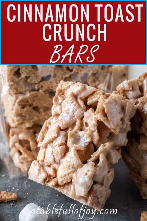 No Bake Cereal Bars, Cinnamon Toast Crunch Bars, 2025 Inspiration, Cereal Bars Recipes, Homemade Cereal, Crunch Bars, Crunch Recipe, Cereal Dessert, Cinnamon Crunch