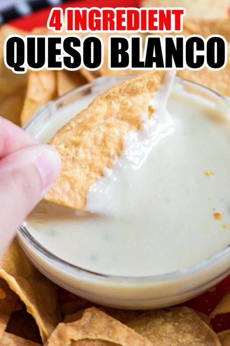 Non Spicy White Queso Dip, Best White Cheese Dip, Easy Crockpot White Queso Dip, Spicy White Queso Dip, Queso With Monterey Jack Cheese, Easy Homemade Queso Dip, White Cheese Queso Dip Evaporated Milk, Easy Queso Blanco Dip, Queso Blanco Dip Recipe