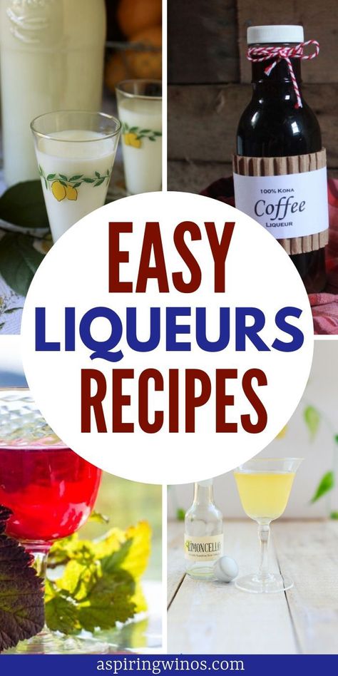 Homemade Liqueurs You Can Make as Gifts | Homemade Liqueurs |  Make Moonshine | How to Make Your Own Liqour| How to Make Your Own Booze | #gifts #alcohol #homemade #booze via @aspiringwinos Homemade Holiday Liquor, Homemade Liquors Liqueurs, Homemade Bottled Gifts, Diy Alcoholic Christmas Gifts, Diy Christmas Liquor Gifts, Home Made Alcohol Gifts, How To Make Your Own Alcohol, Diy Liquor Gifts, Liquor Recipes Homemade