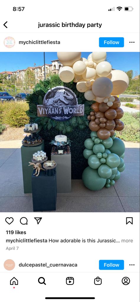 Jurassic Park Birthday Decorations, Indominus Rex Birthday Party, Jurrasic Park Birthday Party Decor, Jurassic World Birthday Party Decor, Jurassic Park Birthday Party Decorations, Jurassic World Dessert Table, Jurassic Park Balloon Arch, Jurassic World Balloon Garland, Jurassic World Party Decorations