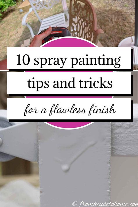 10 spray painting tips and tricks for a flawless finish Best Spray Paint For Metal, Spray Paint Tips And Tricks, Spray Painting Techniques, How To Use Spray Paint, How To Spray Paint Furniture, Things To Spray Paint, Spray Paint Hacks, Diy Spray Paint Ideas, Spray Painting Furniture