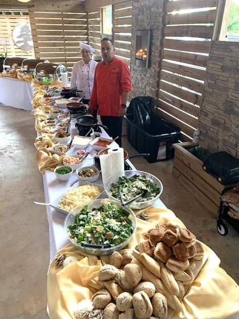 Pasta At A Wedding, Pasta And Pizza Bar, Diy Wedding Dinner Ideas, Build Your Own Pasta Bar Wedding, Pasta Bars For Weddings, Spaghetti Bar For Wedding, Wedding Food Presentation, Catering Pasta Ideas, Pasta Bar At Wedding Reception