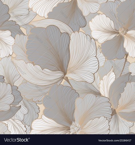 Beige Wallpaper Texture, Wallpaper Seamless Texture, Wallpaper Texture Seamless, Garden Texture, Grey Floral Wallpaper, Wallpaper Seamless, Interior Wallpaper, Floral Texture, Floral Seamless Pattern