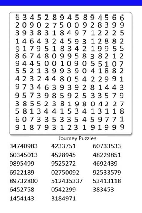 Enjoy this number search puzzle book for adults. This number search puzzle book Number Search Puzzles Free Printable, Number Search Puzzles, Word Search Puzzles For Adults, Number Snake, Paper Activities, Number Search, Mental Maths Worksheets, Spanish Numbers, Number Puzzle