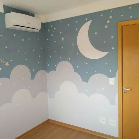 we provide inspiring and modern wall art that will transform any space. Our videos feature a wide range of styles and techniques, from painting with spray paint to creating abstract designs. Subscribe today and join our community of modern wall art enthusiasts Kids Room Decoration Ideas, Boy And Girl Shared Bedroom, Newborn Room, Room Wall Decor Ideas, Kids Room Murals, Kids Room Paint, Nursery Wall Murals, Nursery Room Design, Baby Boy Room Nursery