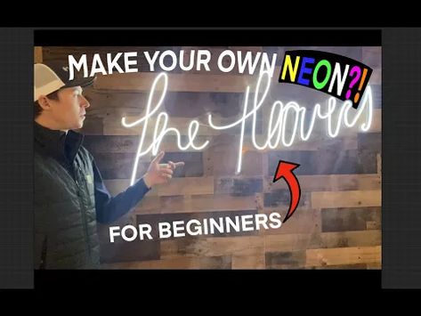 How to Make a DIY LED Neon Sign - LEDYi Lighting Diy Led Sign, Diy Neon Sign, Led Sign Board, Led Lighting Diy, Light Words, Backlit Signs, Diy Led, Diy Monogram, Neon Words