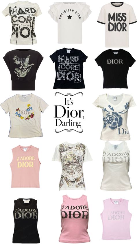 #tshirts #dior #dioraesthetic #tshirtdesign #designer #vintage #fashion #style #inspo Designer Vintage Fashion, Vintage Fashion Style, Fashion Trend Board, Dior Aesthetic, Dior Shirt, Over 50 Womens Fashion, Street Trends, Miss Dior, Fashion Group