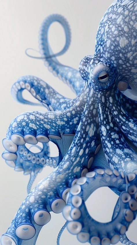 Octopus Illustration Art, Octopus Reference Photo, Blue Fish Aesthetic, Octopus Reference, Octopus Aesthetic, Octopus Photography, Octopus Photos, Octopus Wallpaper, Octopus Images