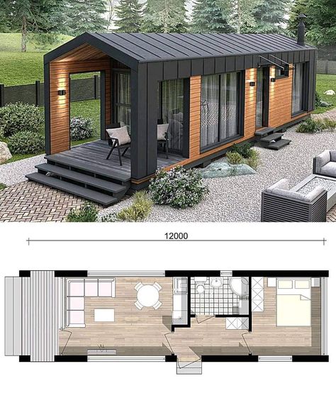 Farm Homes, Houses On Wheels, Small Barn House, Minecraft Idea, Farm Style House, Mobile Home Bathroom, Barn Loft, Small Barn, House Farm