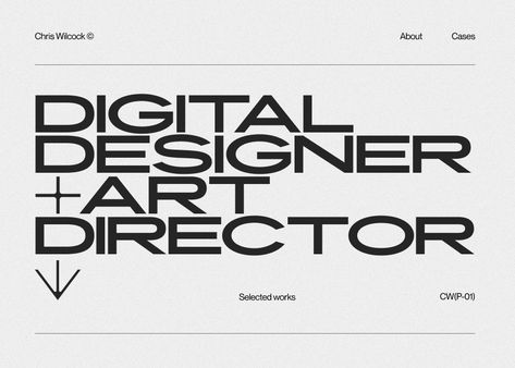 Chris Wilcock - Awwwards Site Of The Day - Awwwards Awwwards Portfolio, Awwwards Web Design, Linkedin Design, Webdesign Portfolio, Best Landing Pages, News Web Design, Ui Design Website, Portfolio Website Design, Typography Layout