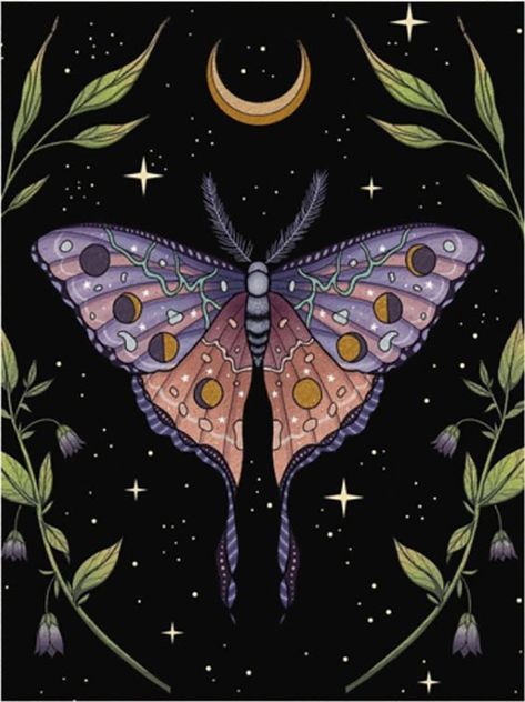 Luna Moth Diamond Painting Kits for Adults,5D Diamond Art Moon Phase Full Drill Cross Stitch Cavans Crafts for Wall Decor, 15.8 x 11.8 Posca Marker, Moth Art, Witchy Wallpaper, Illustration Botanique, Celestial Art, Wow Art, Moon And Star, Art And Illustration, Butterfly Art