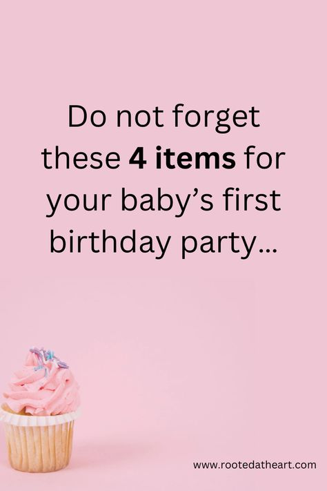 Do you have everything you need for your baby’s first birthday party? You do not want to miss these four things! * * * * #firstbirthdayparty #firstbirthday #firstbirthdaythemes #firstbirthdaycake #firstbirthdayideas #firstbirthdayparty #firstbirthdayfoodideas #firstbirthdaydecorations #firstbirthdaygiftideas #budgetfirstbirthdayparty #firstbirthdaypartyonabudget #1stbirthday #1stbirthdayparty #1stbirthdaycake First Birthday To Do List, First Birthday Indoor Activities, Things To Do At A First Birthday Party, What To Do At A First Birthday Party, 1st Birthday Snack Ideas, First Birthday Traditions Ideas, First Birthday Must Haves, Easy 1st Birthday Food Ideas, Activities For First Birthday Party